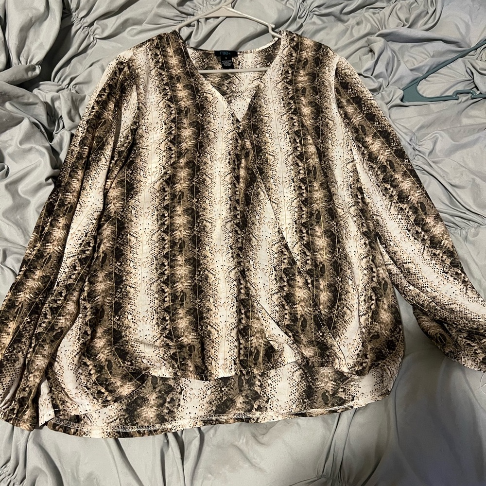 Snakeskin print women’s blouse